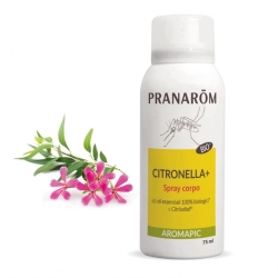 Spray corpo Citronella + - Bio - Repellente per zanzare e zecche 75 ml