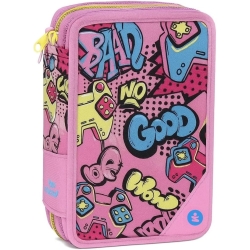 Wow - Astuccio Triplo 18 Pennarelli + 18 Pastelli + 8 Accessori