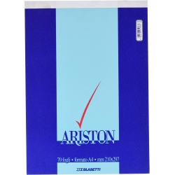 Ariston - 10 Blocchi Rigati 70 Fogli Microperforati A Punto Metallico A4