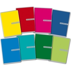 Color Club - 10 Quaderni a Quadretti A5 20 Fogli 80 g-mq - Colori Assortiti