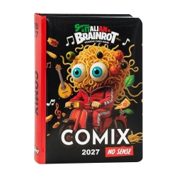 Skifidol Italian Brainrot - Diario Scuola Datato 13 Mesi 2026/27 Copertina Lucida Imbottita grafiche Assortite