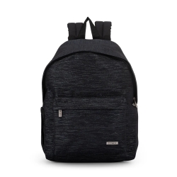 Lurex - Zaino per la Scuola Schienale Imbottito e Rinforzato Spallacci Regolabili 30x40Hx17 cm Nero