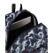 Freethink Jet Black - Zaino Scuola con Doppio Scomparto Porta PC Tablet Tasca Borraccia Ergonomico 34 Litri