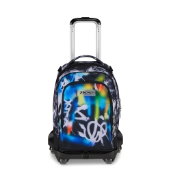 Jack 8WD Buzzy Note Boy - Trolley Zaino Scuola 3 in 1 con 8 Ruote, Ergonomico e Robusto, 34 litri, 40 x 51 x 30 cm