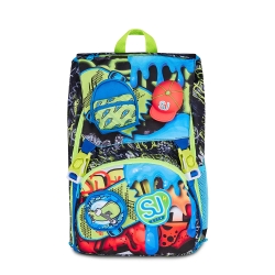 Soft Pouch Boy - Zaino Scuola Sdoppiabile Doppio Scomparto Ergonomico 24 litri 27 x 39 x 16 cm