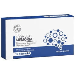 Formula Memoria 10 Flaconcini - Integratore per la memoria, le funzioni cognitive e la stanchezza