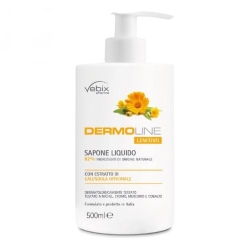 Vebix Dermoline Calendula - Sapone Liquido Igiene Delicata e Lenitiva 500 ml