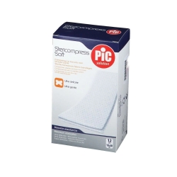 PIC Garze Sterili Stericompress Soft Tessuto Non Tessuto 18x40 Cm 12 Pz