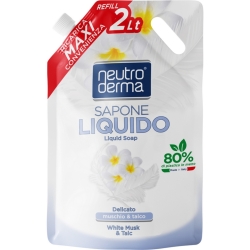 Neutroderma Sapone Liquido - Busta Ricarica Delicato Muschio & Talco 2000 ml