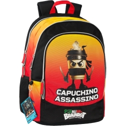 Brainrot - Zaino Scuola organizzato Cappuccino Assassino