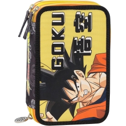 Dragon Ball Super - Astuccio Scuola a 3 zip Goku