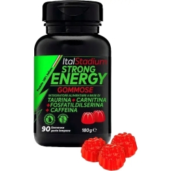 Falqui Italstadium Strong Energy 90 gommose gusto lampone - Integratore energetico