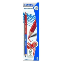 Duo Medium- 12 Matitoni bicolore rosso-blu
