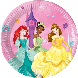 Disney Princess Live Your Story - 8 Piatti di Carta Multicolore Ø20 cm