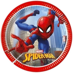 Marvel Spider-Man - 8 Piatti di carta Multicolore Ø 20 cm