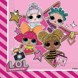 Lol - 20 Tovaglioli di carta 33x33 cm