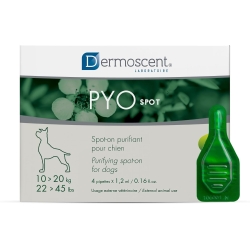 Pyo Spot-Dog 10-20 kg - 4 Pipette per Cani