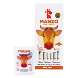 Manzo con Carote - Alimento completo per cani di tutte le taglie 7 bustine da 150 gr