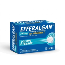 Efferalgan Paracetamolo 330 mg 20 cpr effervescenti vitamina C