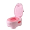 Hippo - Vasino Ergonomico Con Coperchio e Funzione Sgabello Rosa da 6m +