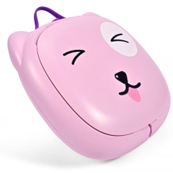 Taski - Vasino Portatile Pieghevole Rosa con Contenitore Estraibile