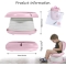 Taski - Vasino Portatile Pieghevole Rosa con Contenitore Estraibile