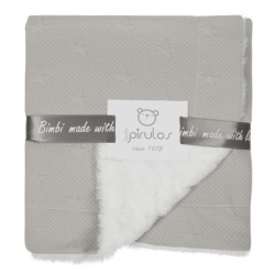 Coperta Double Face Stars Grigio