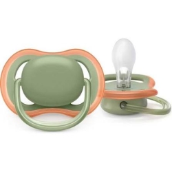 Ultra Air - 2 Succhietti Ortodontici in silicone 6-18 Mesi Fantasie assortite