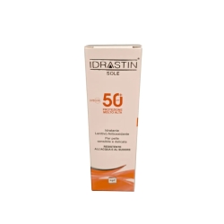 Crema Solare 50 + SPF Idrastin Sole Crema Per Pelli Sensibili Viso E Corpo Protezione Molto Alta 75 ml