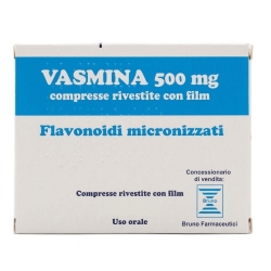 Vasmina 500 mg - Vasoprotettore per Insufficienza Venosa ed Emorroidi 60 Compresse rivestite