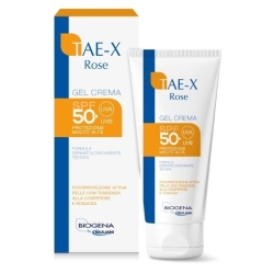 Crema Solare Viso 50+ SPF Gel Per Rosacea E Couperose Tae-X Rose Protezione Molto Alta 60 ml