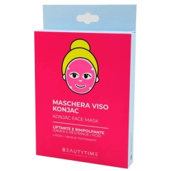AURYA Maschera Viso Konjac - Trattamento Viso Idratante, Liftante, Levigante Anti-Età 4 maschere