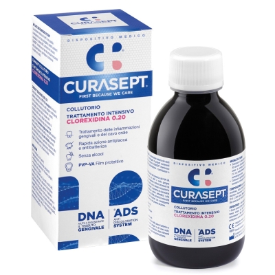 Curasept Ads+DNA trattamento intensivo - collutorio antiplacca 200 ml (Confezione danneggiata)