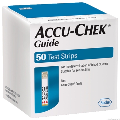Accu Chek Guide 50 strisce reattive per la misurazione del glucosio (scadenza 26-05-2026)