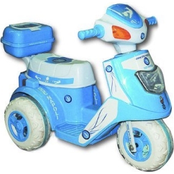 mini moto elettrica per bambini ssc napoli colore azzurro