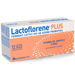Lactoflorene Plus - Integratore di fermenti lattici vivi 12 Flaconcini (Confezione Danneggiata)
