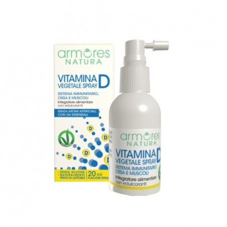 ARMORES NATURA - Vitamina D Vegetale Spray 20 Ml - Integratore Di Vitamina D