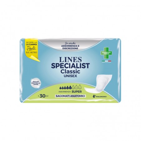 LINES - Specialist Classic - 30 pannoloni Super sagomati