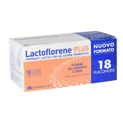 Lactoflorene Plus 18 Flaconcini - Integratore alimentare di fermenti lattici (confezione danneggiata)