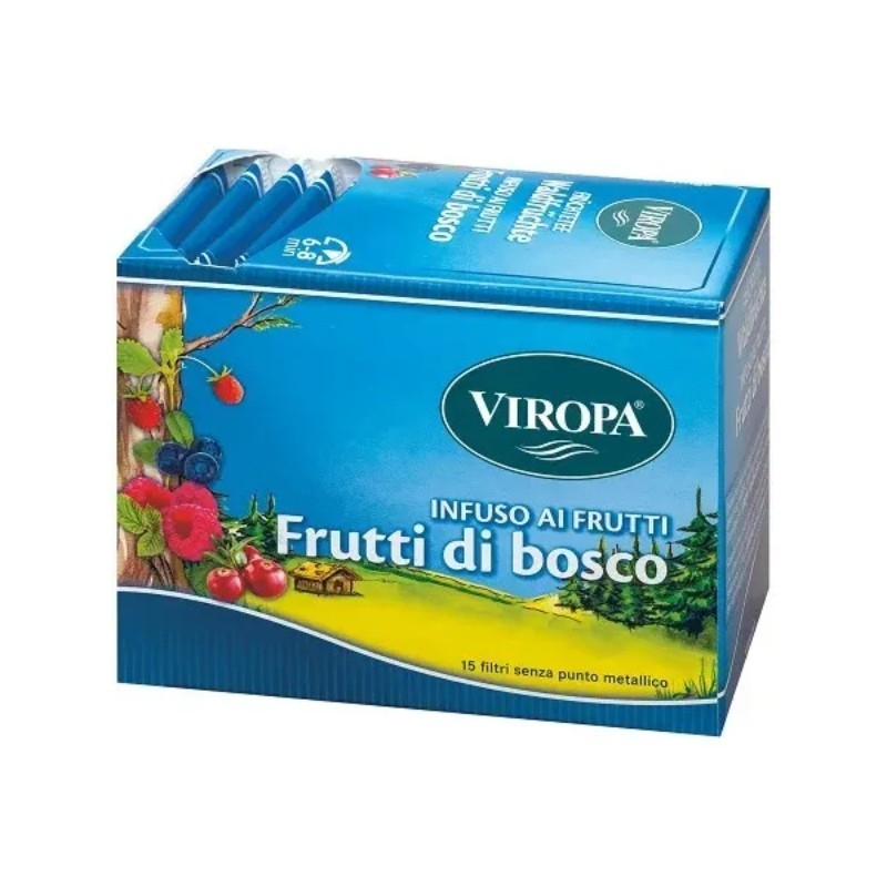 VIROPA - Infuso Ai Frutti - 15 Filtri Per Infusione Ai Frutti Di Bosco