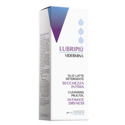Vidermina Lubripiú - olio latte detergente intimo 200 ml (Scatola ammacata)