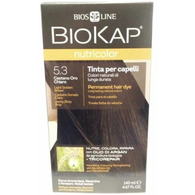 Biokap Nutricolor - Tinta Per Capelli N. 5.3 Castano oro chiaro (confezione danneggiata)