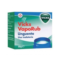 Vicks VapoRub Unguento 50 g - balsamico per affezioni prime vie respiratorie uso inalatorio(scatola ammaccata)