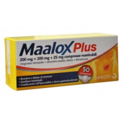 Maalox Plus 50 Compresse masticabili - Coadiuvante iperacidità (Confezione ammaccata)