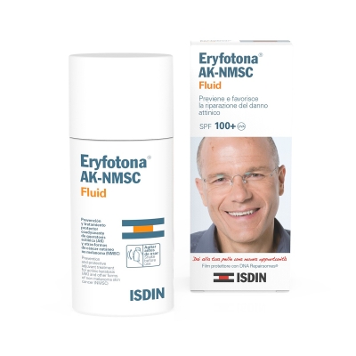 Isdin Eryfotona AK-NMSC Fluid SPF100+ - Fluido per la cheratosi attinica 50 Ml (Confezione ammaccata)