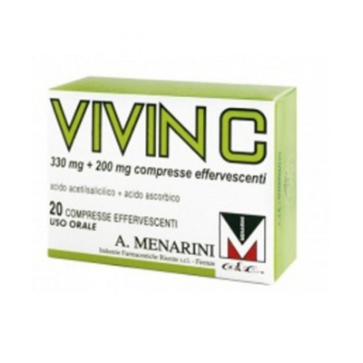 Vivin C 330 mg + 200 mg - analgesico e antipiretico - 20 compresse effervescenti (confezione ammaccata)