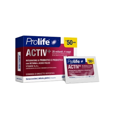 Prolife Activ+ 10 Bustine - Integratore di probiotici (Confezione ammaccata)