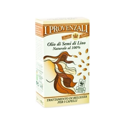 I Provenzali olio semi di lino naturale trattamento di bellezza per capelli 100 ml (Confezione danneggiata)