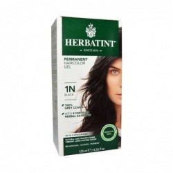 Permanent Haircolor GelÂ - Tintura per capelli all'Aloe vera colore Nero 1N 135 ml