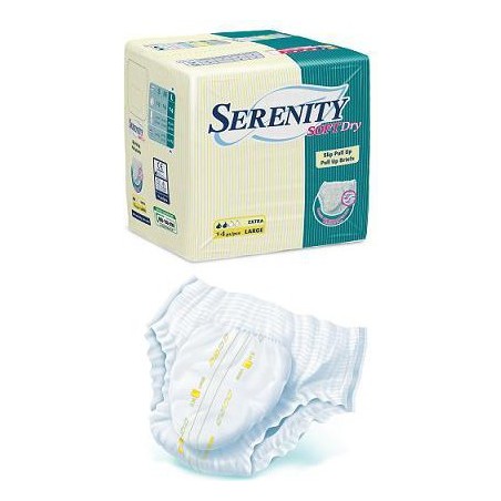 SERENITY - Mutandina Assorbente Slip Serenity Soft Dry Pull Up Extra Medium  14 Pezzi